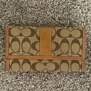 Coach Trifold Logo Wallet